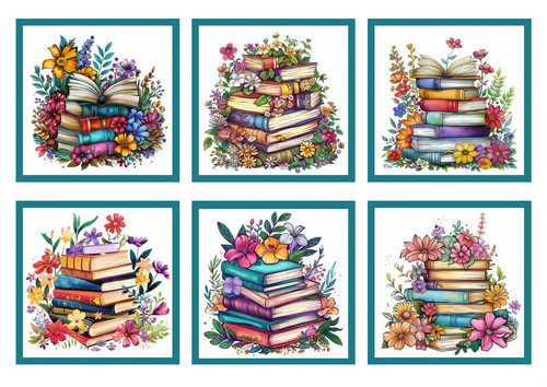 Books card toppers for - books,