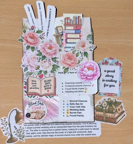 Blind date with book card - blind,