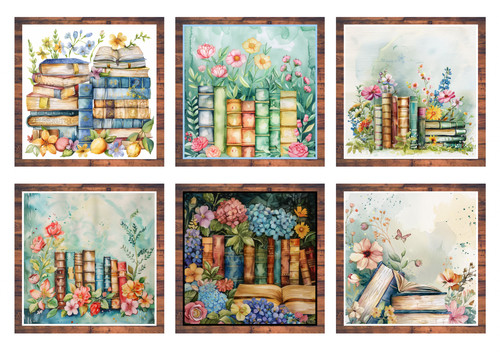 Books card toppers for - card,