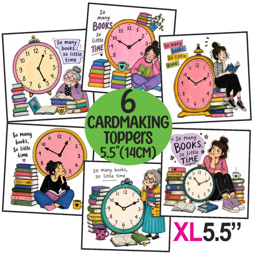 Book lover card toppers for - lover,