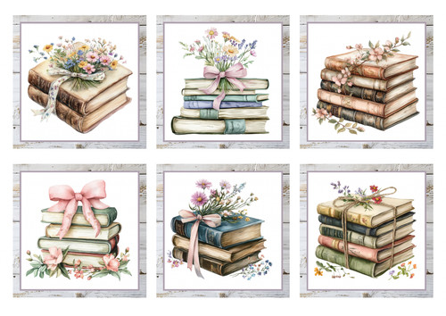 Books card toppers for - books,